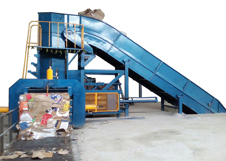 Automatic Horizontal Baler for Paper, PET, Corrugated And Cardboard ...